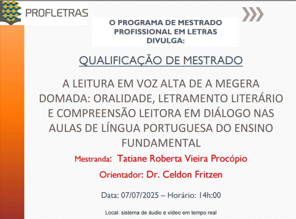 Divulgação de Exame de Qualificação - Tatiane Procópio